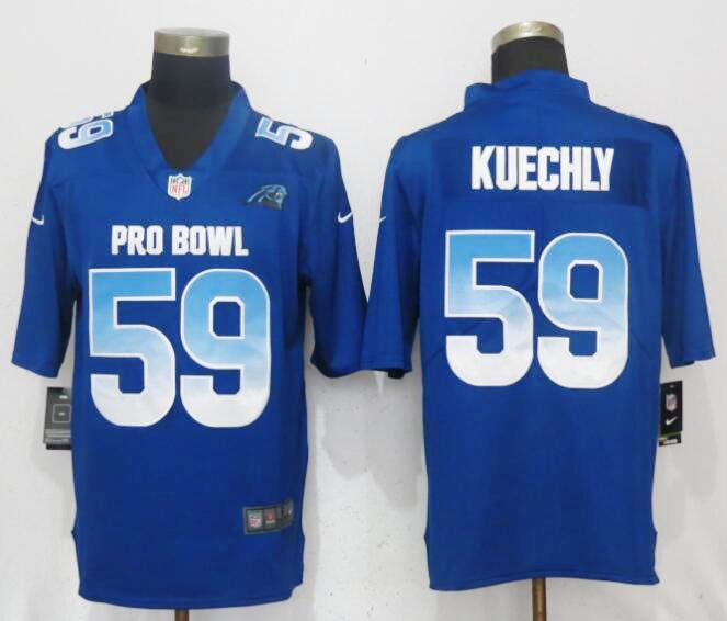 2019 Pro Bowl Panthers #59 Luke Kuechly NFC Stitched Jersey - Royal
