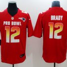 2019 Pro Bowl Patriots #12 Tom Brady AFC Stitched Jersey - Red
