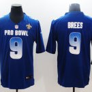 2019 Pro Bowl Saints #9 Drew Brees NFC Stitched Jersey - Royal