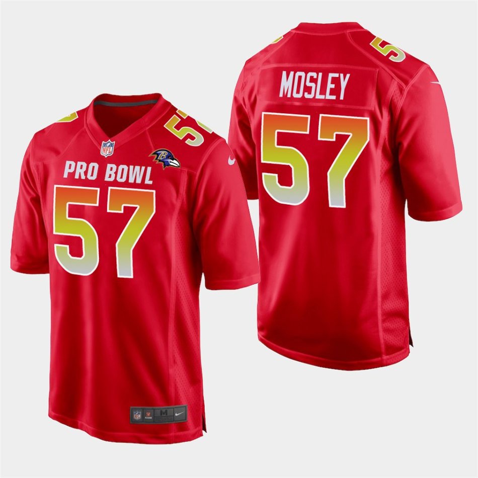 2019 Pro Bowl Baltimore Ravens #57 C.J. Mosley AFC Stitched Jersey - Red