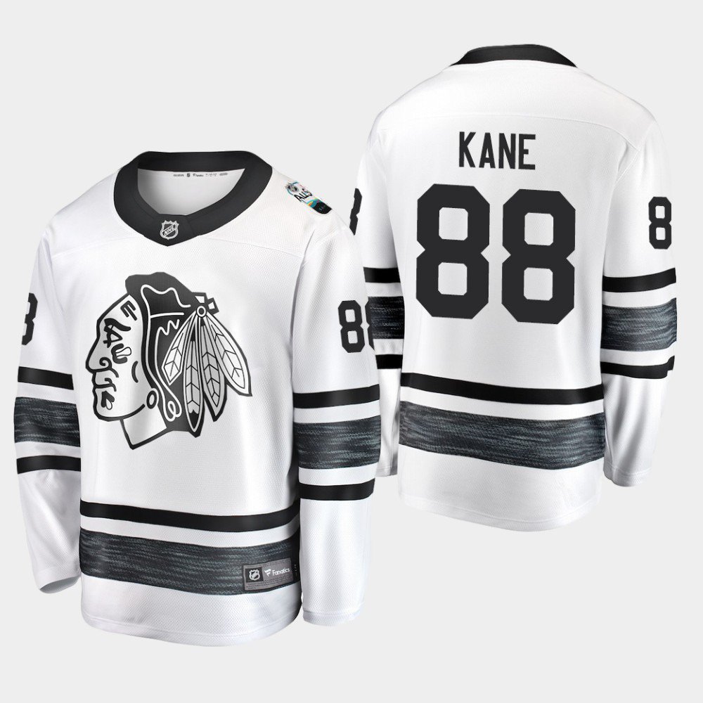 Men'S Blackhawks Patrick Kane 2019 NHL All-Star Game Parley Jersey White