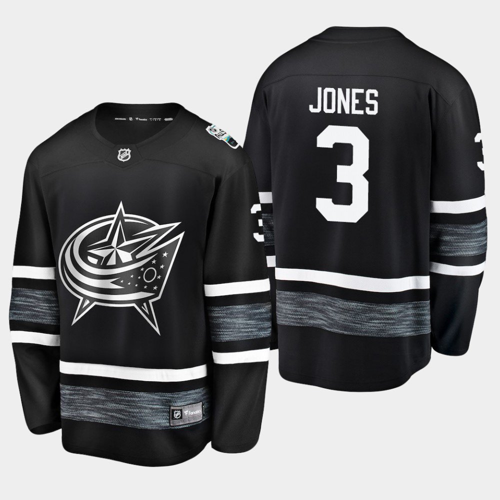 Men'S Blue Jackets Seth Jones 2019 NHL All-Star Game Parley Jersey Black