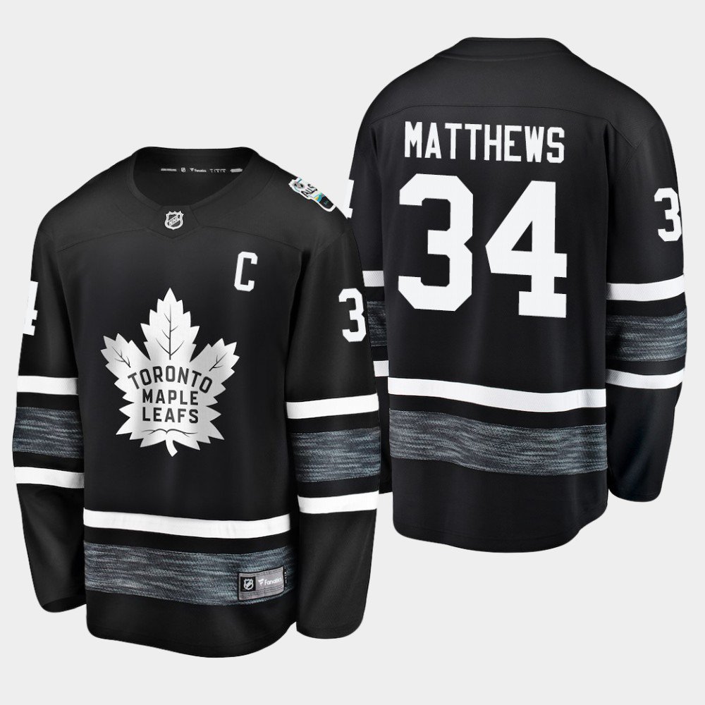 Men'S Maple Leafs Auston Matthews 2019 NHL All-Star Game Parley Jersey Black
