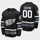 Men'S Red Wings Custom Name And Number 2019 NHL All-Star Game Parley Jersey Black