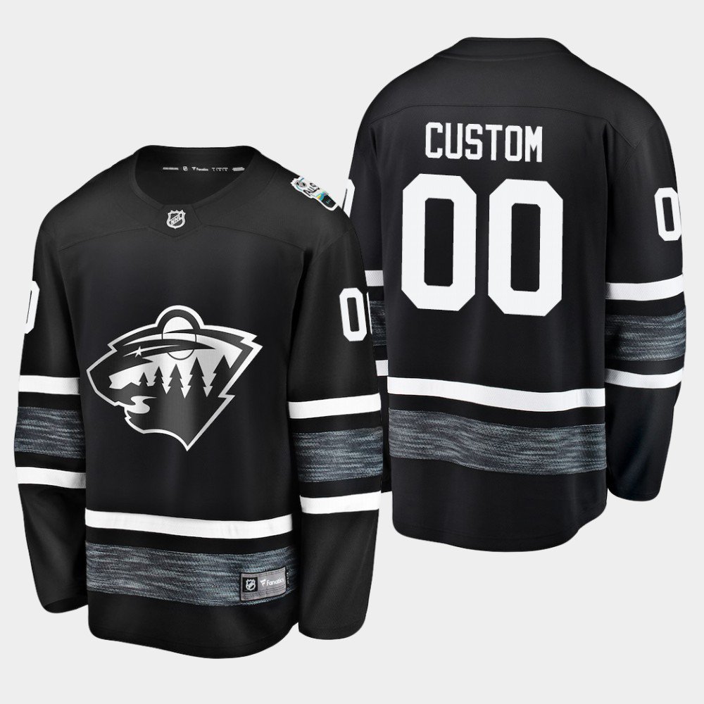 Men'S Wild Custom Name And Number 2019 NHL All-Star Game Parley Jersey Black