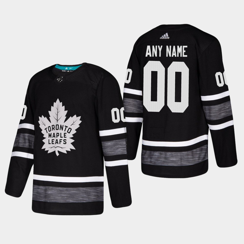 Men'S Maple Leafs Custom Name And Number 2019 NHL All-Star Game Parley Game Jersey Black