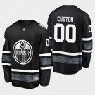Edmonton Oilers #00 Custom Name And Number 2019 NHL All-Star Game Parley Black Jersey
