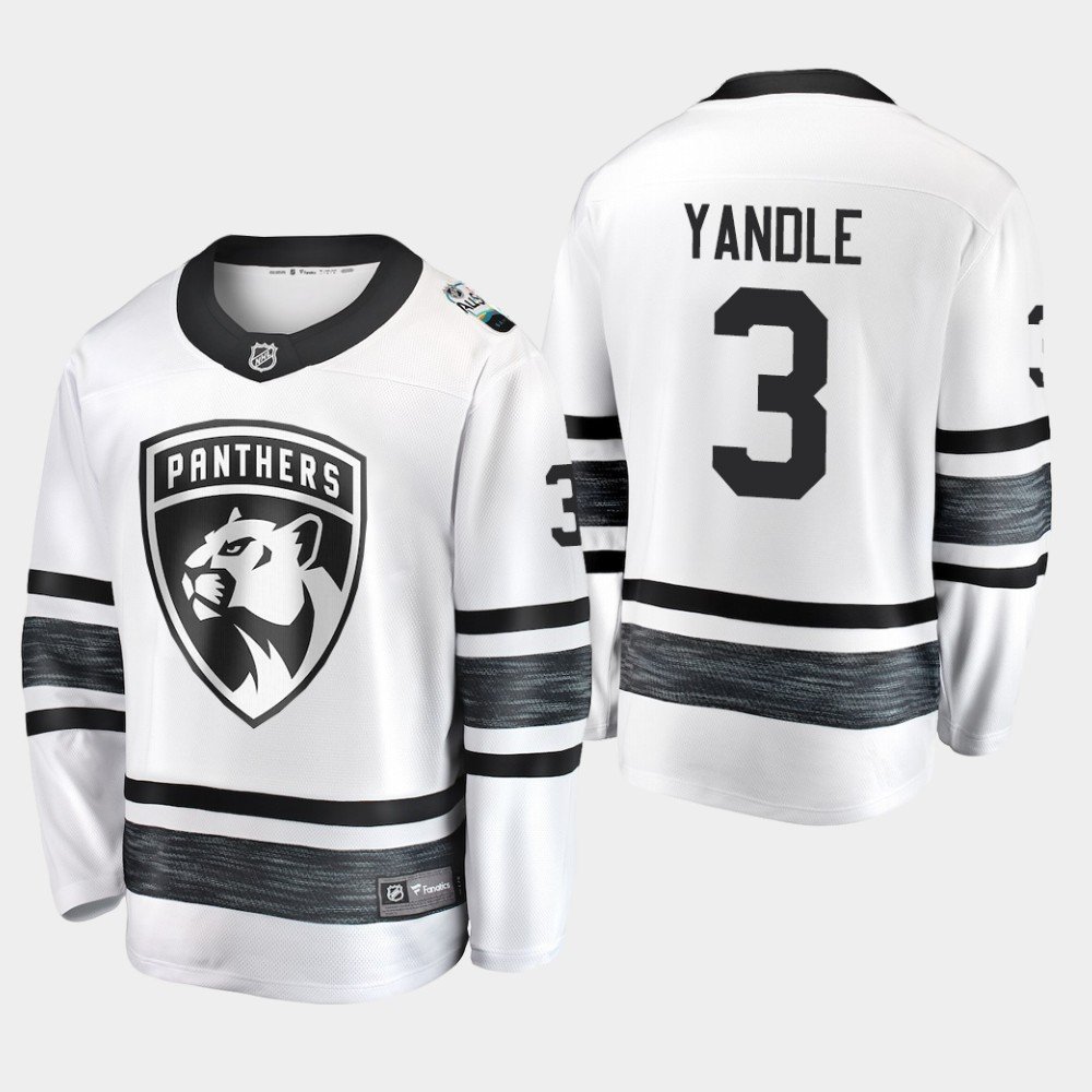 Florida Panthers #3 Keith Yandle 2019 NHL All-Star Game Parley White Jersey