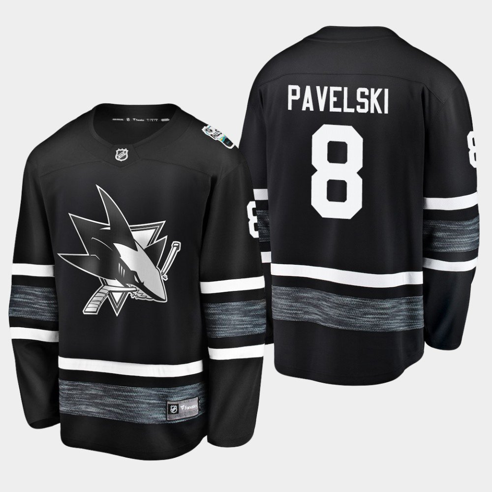 San Jose Sharks #8 Joe Pavelski 2019 NHL All-Star Game Parley Black Jersey