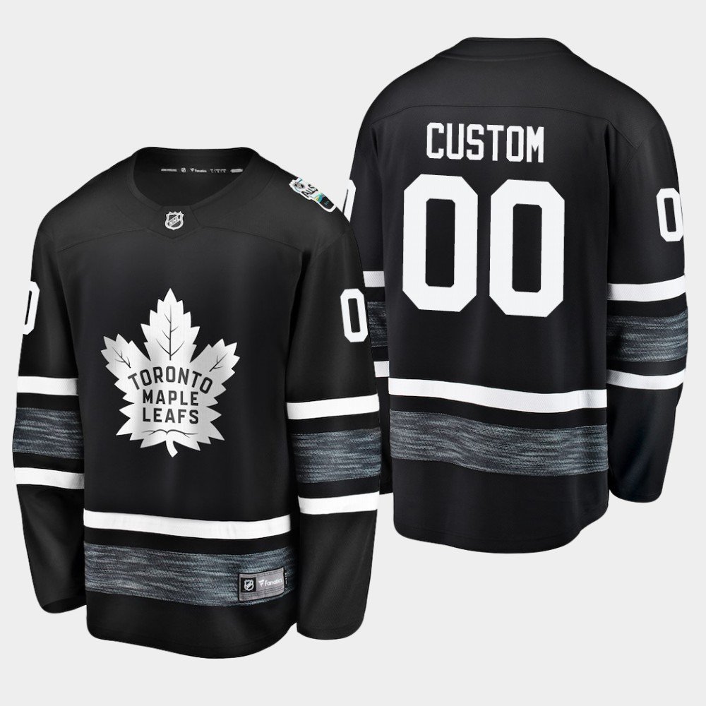 Toronto Maple Leafs #00 Custom Name And Number 2019 NHL All-Star Game Parley Black Jersey