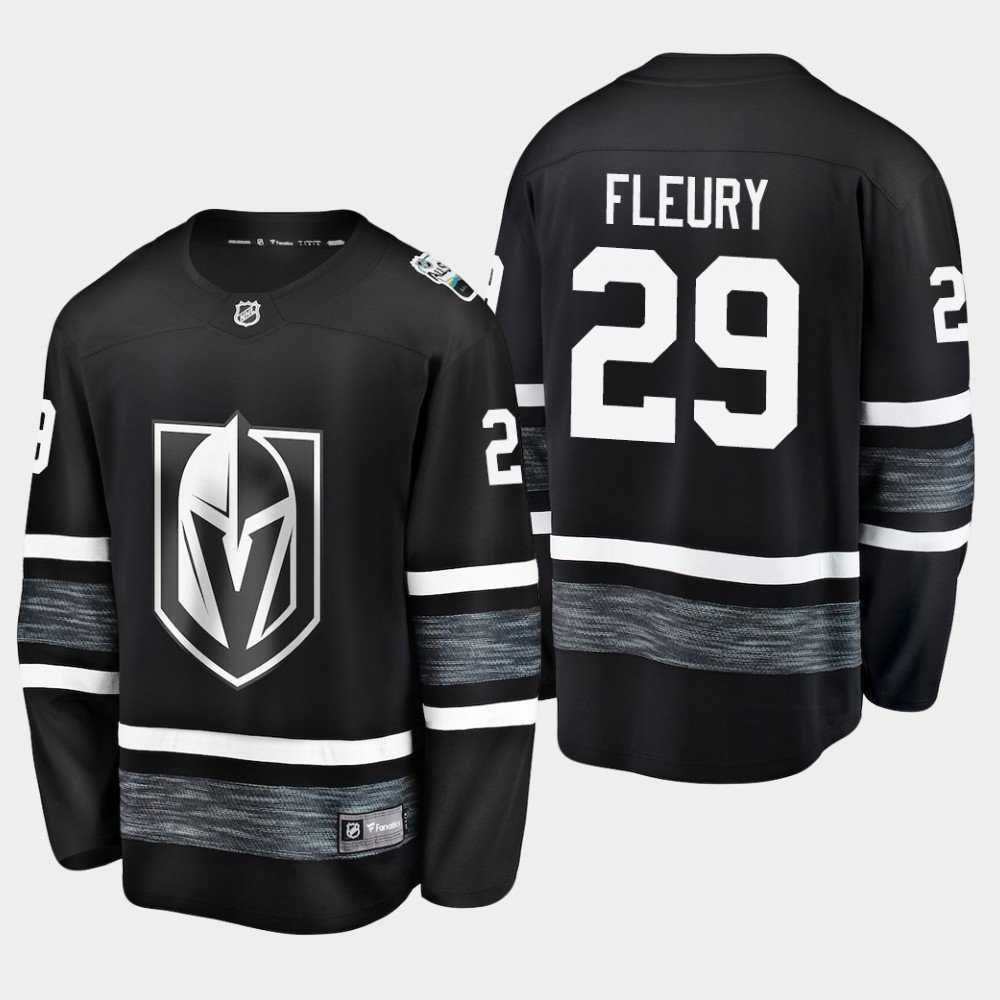 Vegas Golden Knights #29 Marc-Andre Fleury 2019 NHL All-Star Game Parley Black Jersey