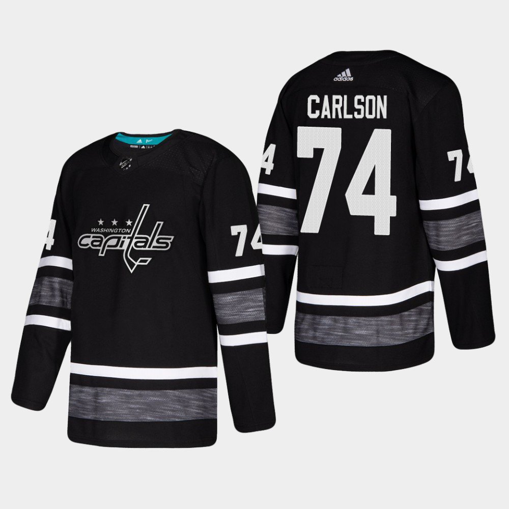 Washington Capitals #74 John Carlson NHL All-Star Game Parley Game Black Jersey