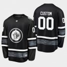 Winnipeg Jets #00 Custom Name And Number 2019 NHL All-Star Game Parley Black Jersey