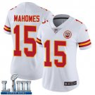 Patrick Mahomes Women's White 2019 Super Bowl LIII Jersey #15 Chiefs Road