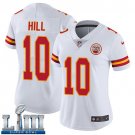 Women's Chiefs #10 Tyreek Hill White Limited 2019 Super Bowl LIII Jersey