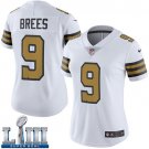 #9 Saints Drew Brees Women's White 2019 Super Bowl LIII Jersey Rush