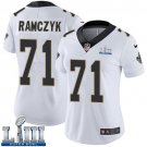 #71 Saints Ryan Ramczyk Women's Road White 2019 Super Bowl LIII Jersey