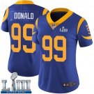 Women's Aaron Donald Rams Royal Blue 2019 Super Bowl LIII Jersey #99