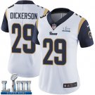 Women's Eric Dickerson Rams White 2019 Super Bowl LIII Jersey #29 Road