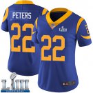 Women's Marcus Peters Rams Royal Blue 2019 Super Bowl LIII Jersey #22