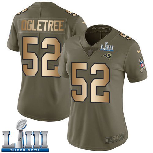 Women's Ndamukong Suh Rams White 2019 Super Bowl LIII Jersey #93 Road