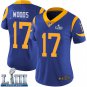 Women's Robert Woods Rams Royal Blue 2019 Super Bowl LIII Jersey #17