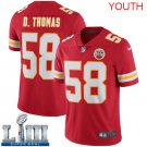 Youth Chiefs #58 Derrick Thomas Red 2019 Super Bowl LIII Jersey