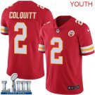 Youth Chiefs #2 Dustin Colquitt Red 2019 Super Bowl LIII Jersey