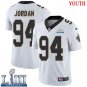 #94 Saints Cameron Jordan Youth Road White 2019 Super Bowl LIII Jersey