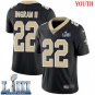 #22 Saints Mark Ingram Youth Home Black 2019 Super Bowl LIII Jersey