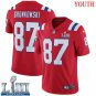 #87 Patriots Rob Gronkowski Youth Alternate Red 2019 Super Bowl LIII Jersey