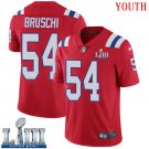 #54 Patriots Tedy Bruschi Youth Alternate Red 2019 Super Bowl LIII Jersey