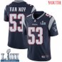 #Patriots Kyle Van Noy Youth Home Navy Blue 2019 Super Bowl LIII Jersey