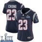 #23 Patriots Patrick Chung Women's Home Navy Blue 2019 Super Bowl LIII Jersey