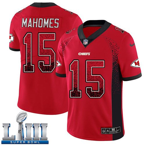 Patrick Mahomes Men's Limited Red Drift 2019 Super Bowl LIII Jersey #15 Chiefs?