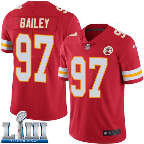 Men's Chiefs #97 Allen Bailey Red Limited 2019 Super Bowl LIII Jersey