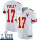 Men's Chiefs #17 Chris Conley White Limited 2019 Super Bowl LIII Jersey