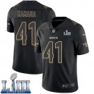 #41 Saints Alvin Kamara Limited Men's Black 2019 Super Bowl LIII Jersey Rush Impact