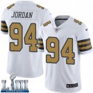 #94 Saints Cameron Jordan Limited Men's White 2019 Super Bowl LIII Jersey Rush