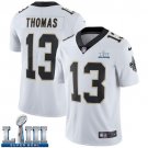#13 Saints Michael Thomas Limited Men's Road White 2019 Super Bowl LIII Jersey