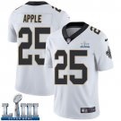 #25 Saints Eli Apple Limited Men's Road White 2019 Super Bowl LIII Jersey