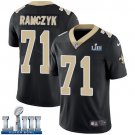 #71 Saints Ryan Ramczyk Limited Men's Home Black 2019 Super Bowl LIII Jersey