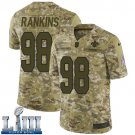 #98 Saints Sheldon Rankins Limited Men's Camo 2019 Super Bowl LIII Jersey