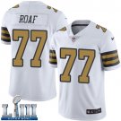 #77 Saints Willie Roaf Limited Men's White 2019 Super Bowl LIII Jersey Rush