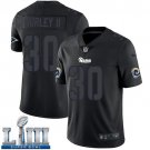 Men's Limited Todd Gurley II Rams Black 2019 Super Bowl LIII Jersey Impact #30
