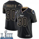 Men's Limited Todd Gurley Rams Lights Out Black 2019 Super Bowl LIII Jersey #30