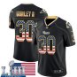 Rams #30 Todd Gurley II Black Men's Stitched Limited USA Flag 2019 Super Bowl LIII Jersey