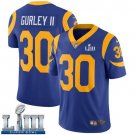 Men's Limited Todd Gurley Rams Royal Blue 2019 Super Bowl LIII Jersey #30