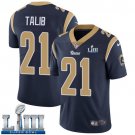 Men's Limited Aqib Talib Rams Navy Blue 2019 Super Bowl LIII Jersey #21 Home