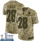 Men's Limited Marshall Faulk Rams Camo 2019 Super Bowl LIII Jersey #28